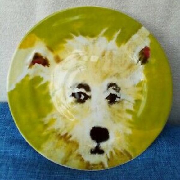 Anthropologie Carole Akins Dessert Plate CHIPPER - Picture 2 of 2